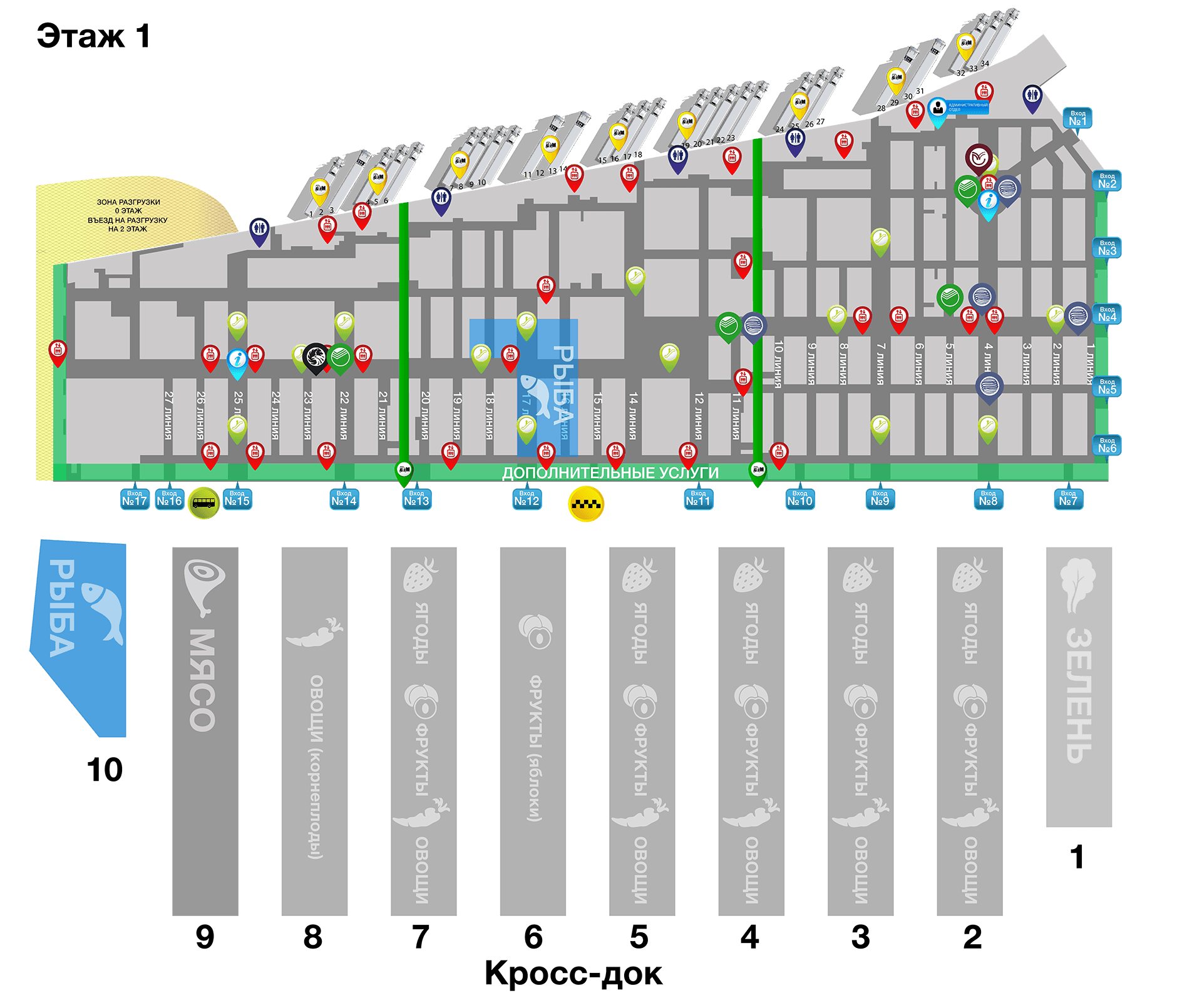 Интерактивная карта Фудсити